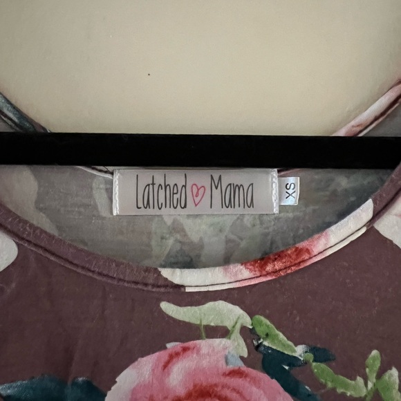 Latched Mama Boysenberry Maxi Nursing Dress - Picture 2 of 5